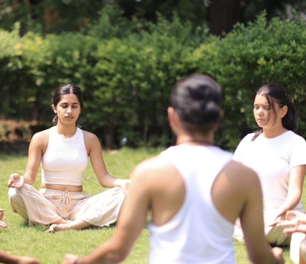 Women connecting during a women’s healing retreat