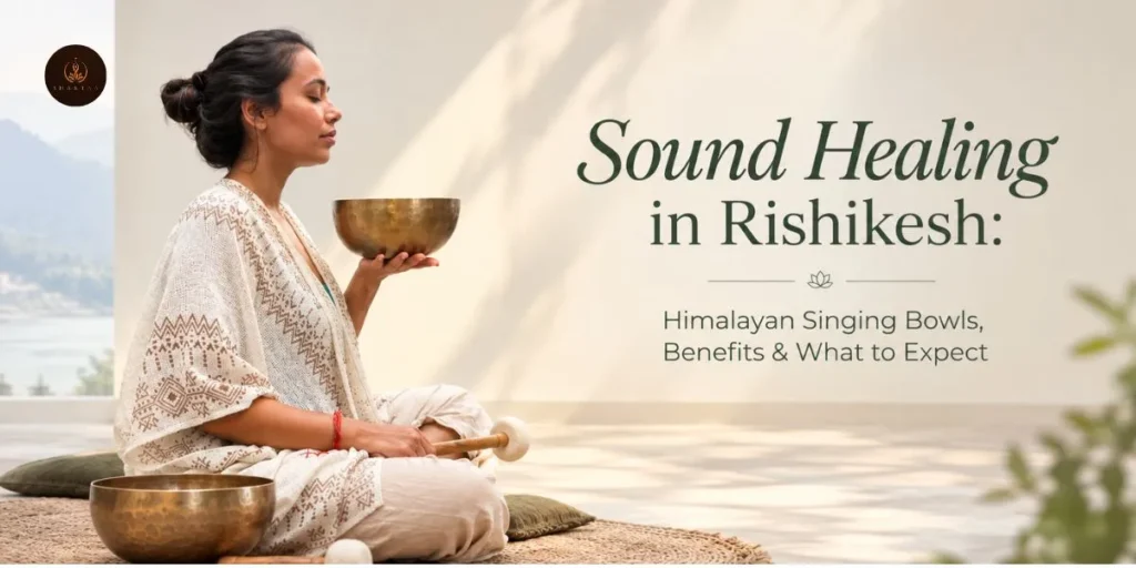 Sound Healing in Rishikesh with Himalayan singing bowls and meditation