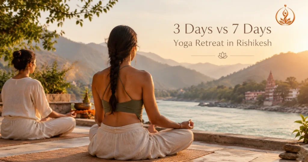 3 days vs 7 days yoga retreat in rishikesh